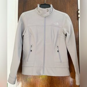 The North Face Women's Light Grey Heather Apex Barrier Soft Shell Jacket